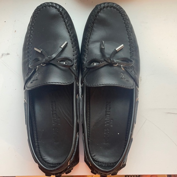 Authentic Louis Vuitton black men’s loafers main image 4
